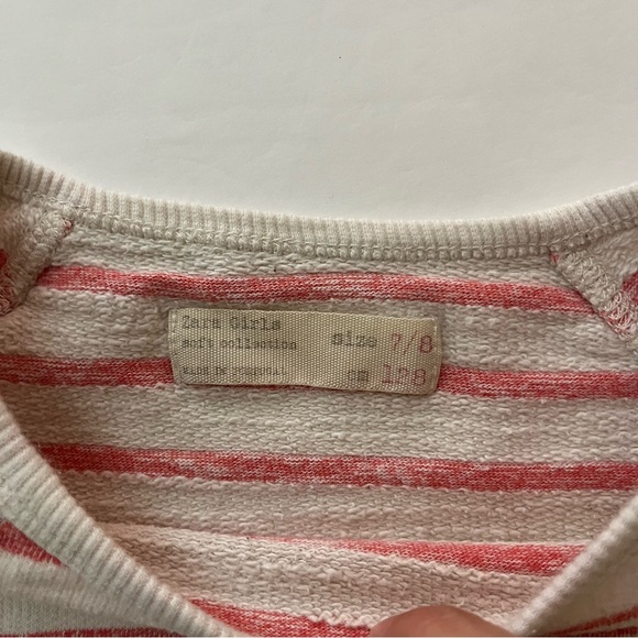 Zara Striped Kids Shirt with Blue Print and pockets - Picture 3 of 5